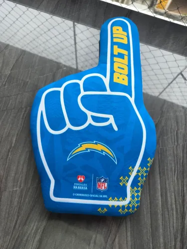 NFL Los Angeles Chargers Almofada de dedo espuma - Decoracao