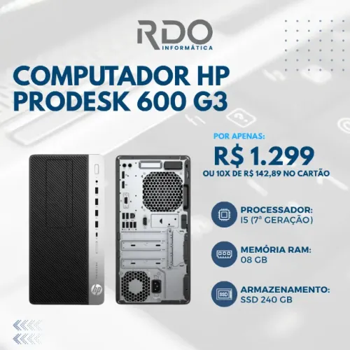 Desktop HP ProDesk 600 G3 Core i5 8GB RAM