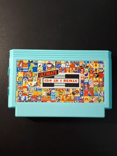 Cartucho Nintendinho Famiclone 8 bits 154 jogos 