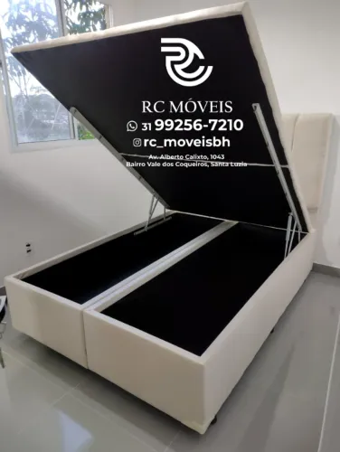 Cama Box Baú Casal Bipartido 1.38x1.88 - Direto da Fábrica