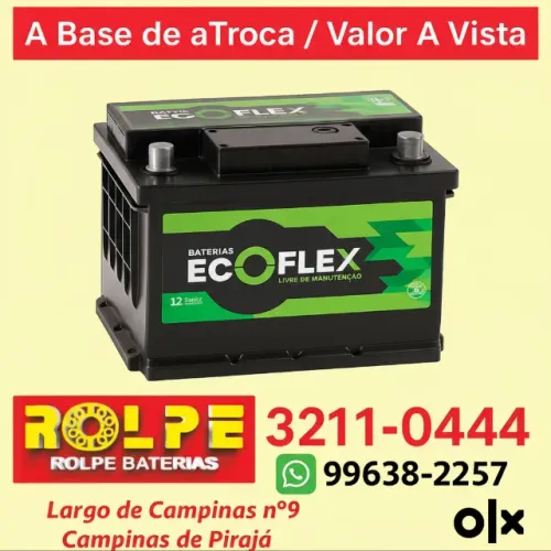 Bateria SLI Marca Ecoflex 60ah \\ 1 ANO DE GARANTIA