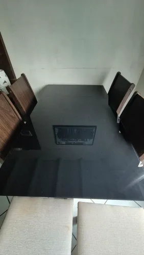 Mesa vidro 6 cadeiras