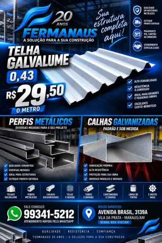 Telha Galvalume 