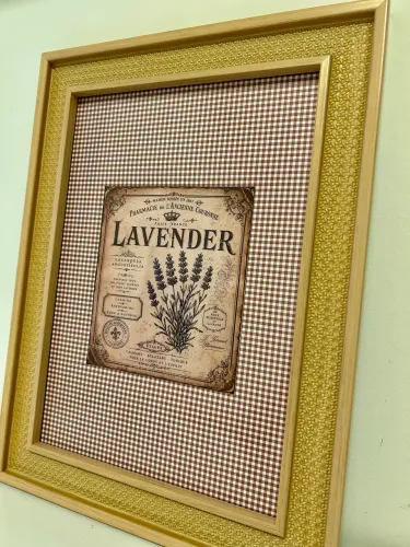 Quadro decorativo para parede lavanda 