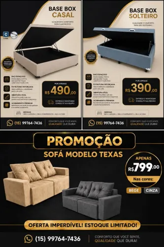 Sofás e boxe
