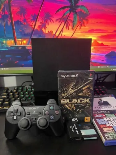PS2 SLIM COM JOGOS 