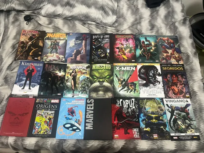 Quadrinhos Marvel capa dura