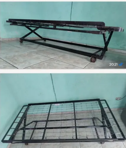 duas camas meio Casa as duas juntas vira Casal uma fecha fica Auxiliar embaixo da outra