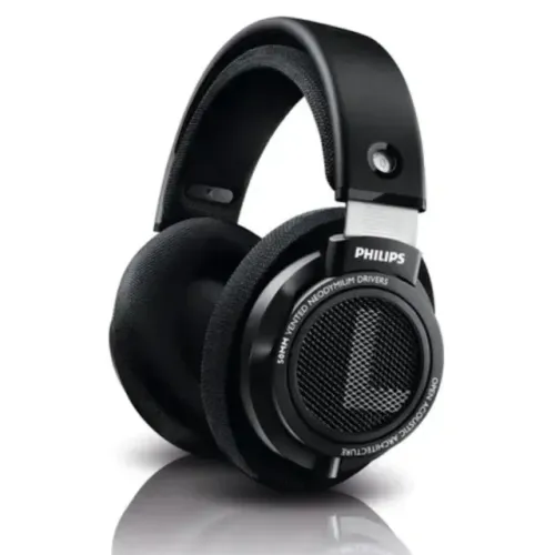 Fone Philips SHP9500 50mm Profissional HiFi X2 Tecnologia Som Aberto