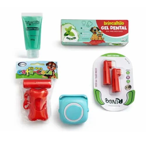 Lote com combo  para higiene Pet e gatos ideal para pet shop loja de ração 