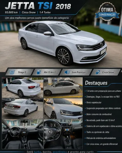 Volkswagen Jetta Comfortline 1.4 TSI 16V 4P Aut. 2018