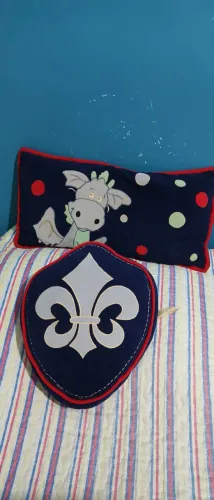 Kit almofadas Dragão e Escudo Mmartan