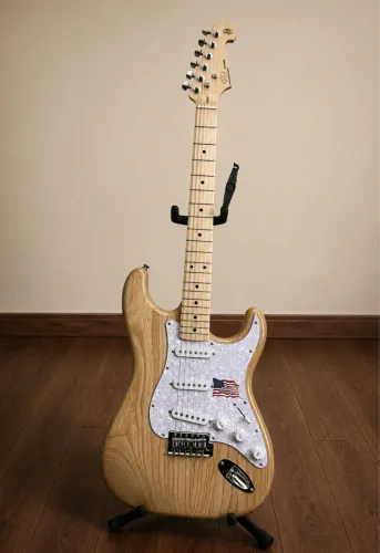 Vendo Guitarra elétrica SX Ash Series SST/ASH de freixo natural brilhante