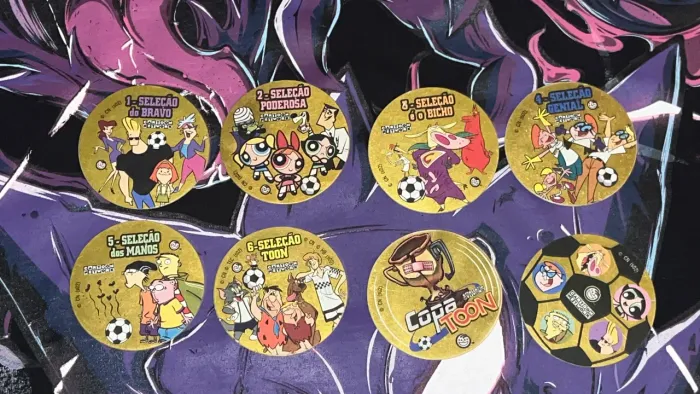 Copa Toon Ouro - Tazos copa do mundo 2002