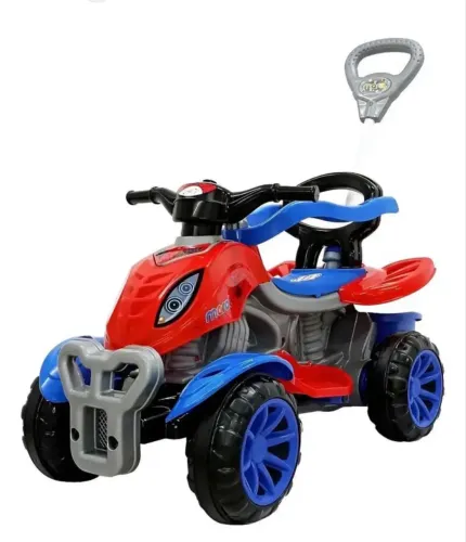 Moto Infantil Homem-Aranha com Empurrador e Pedal