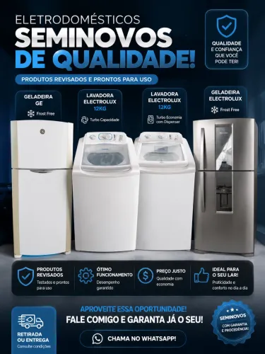 Eletrodomésticos revisados com garantia