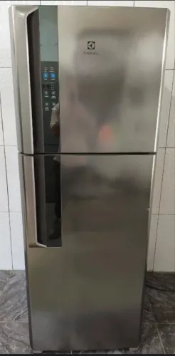 Geladeira Electrolux DF56S Frost Free Duplex 474L Inox (127V) com garantia