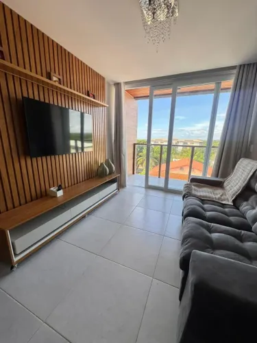 Apartamento À Venda - Condomínio Água de Guarajuba - Totalmente Mobiliado