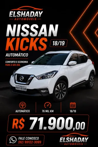 Nissan Kicks S 1.6 16V Flex 5P Aut. 2019