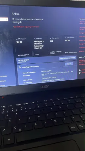 Notebook acer 12gb de ram(leia a descrição)