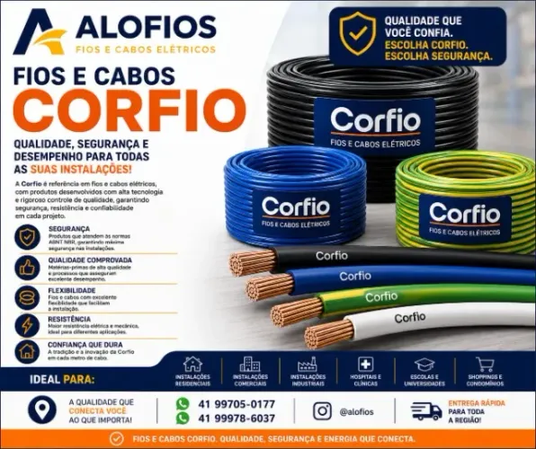 fios elétricos de qualidade