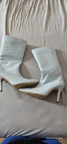 Bota crocodilo azul bebê 