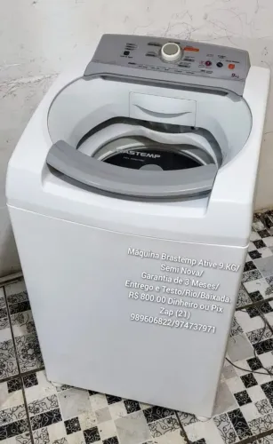 Máquina Brastemp Ative 9KG/Semi Nova/Com Garantia/Entrego