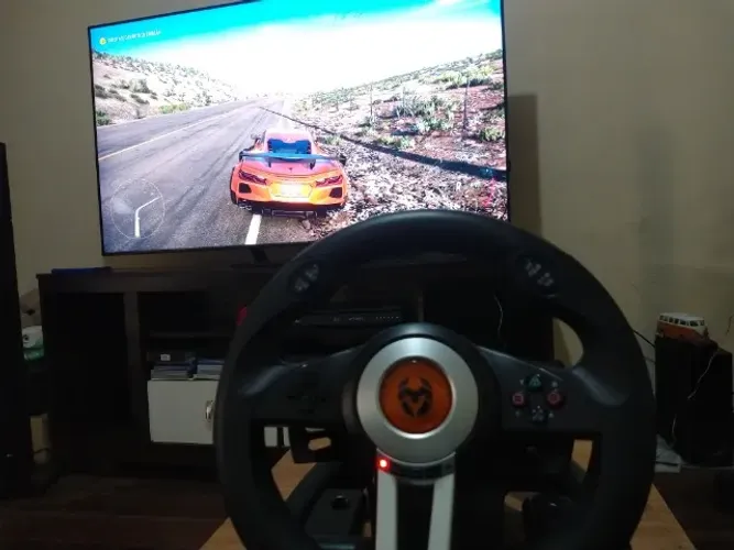 Volante e Pedais K-Wheel Multi-plataforma Semi novo na caixa.