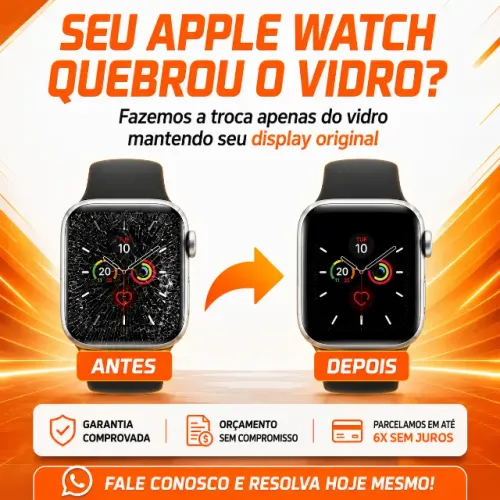 Troca de Vidro Apple Watch