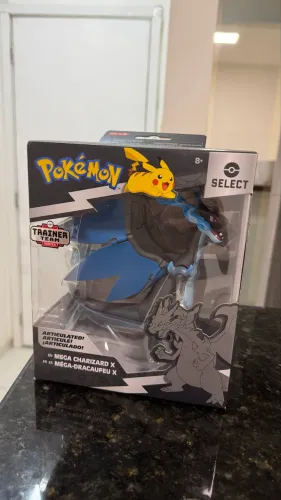 Mega Charizard X Select figure action Pokémon anime boneco estátua