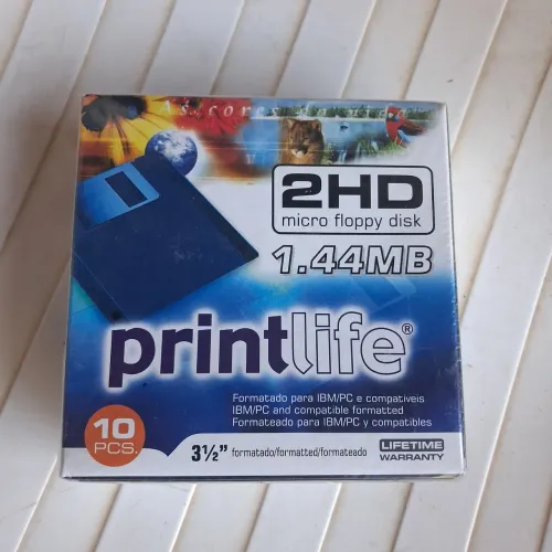 Disquete print life 10pcs novo