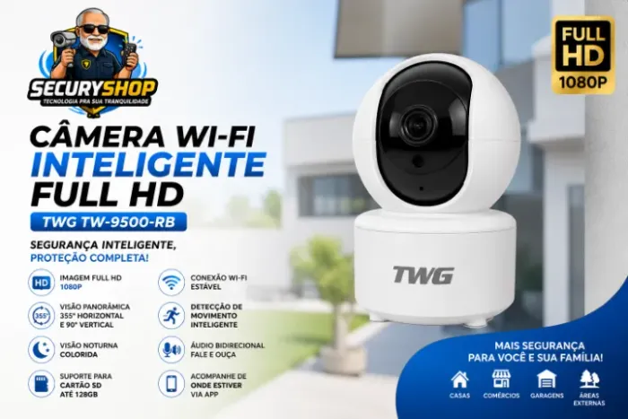Câmera Wi-Fi Inteligente