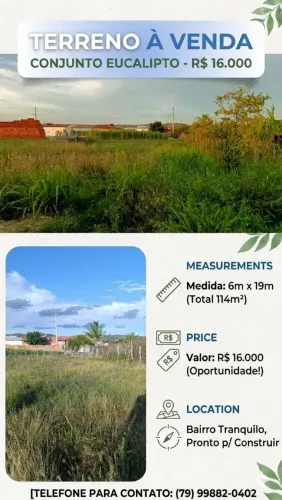 Venda terreno ou troco