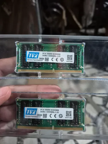 Memoria Ram notebook DDR4 32GB RAM 16x2<br><br>(2x16GB) DRAM 3200MHz<br><br>Nova/Lacrada