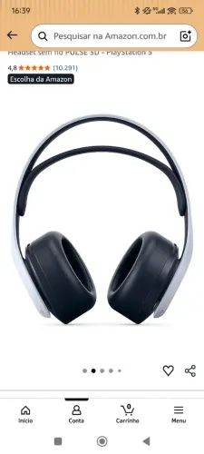 Fone de ouvido headset ps5 Sony pulse 3D - ENTREGA GRÁTIS