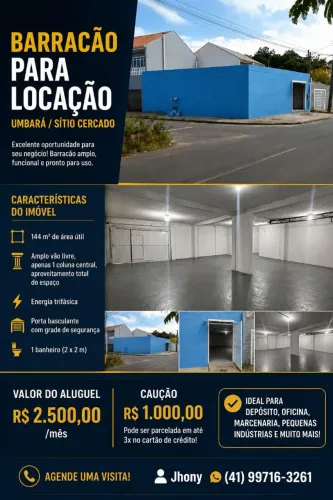 ALUGO BARRACÃO