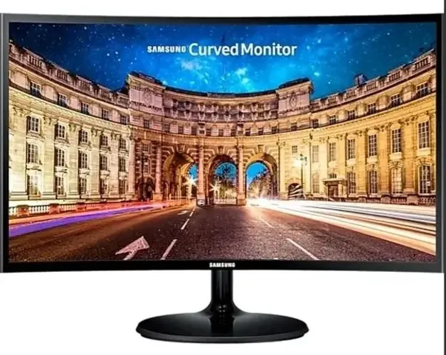 Monitor Curvo Samsung 27", FHD, 60Hz, VA, HDMI e VGA, FreeSync, Preto - LC27F390FHLMZD