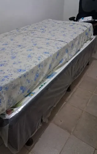 Cama Box Solteiro Confort (No Plástico!) + Colchão Extra 16cm