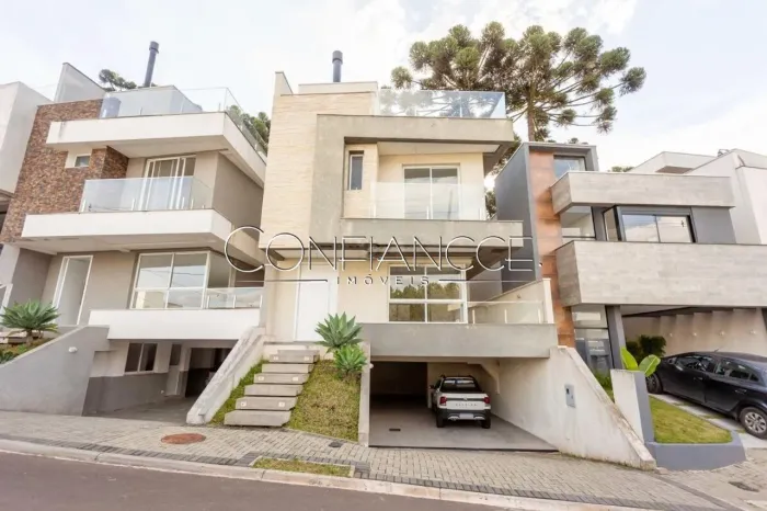 Casa em condomínio, 3 quartos, 3 vagas, Ático com churrasqueira, santa candita, Curitiba -