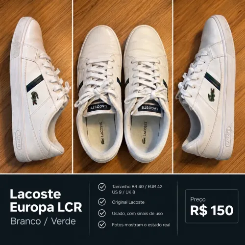 Tênis Lacoste LCR Europa