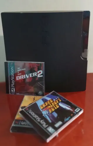 PS3 Slim 160GB Desbloqueado | Roda PS1, PS2 e PS3 | Jogos Inclusos