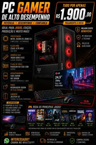 Vendo kit xeon2689v2 + Rx550 2gb 16gbdeRam Ssd240gb+ hd 300gb