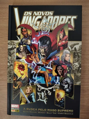 Marvel Deluxe editora Panini Os novos vingadores: A busca pelo mago supremo 200 páginas