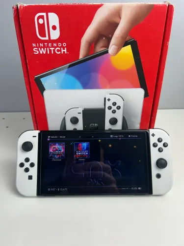 Nintendo switch OLED desbloqueado + SD 128GB