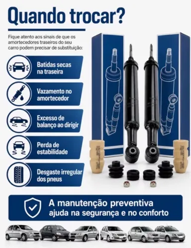 Par amortecedor traseiro NAKATA