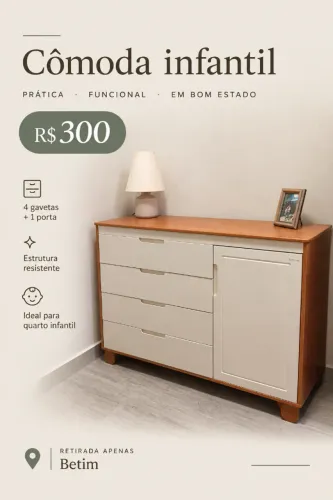 Cômoda infantil