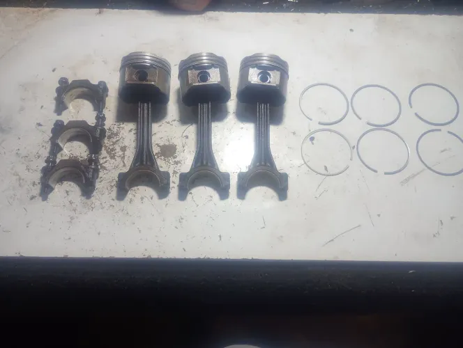 3 Pistão com anéis + biela do gol g3 1.0 16v média 0.03 68.08