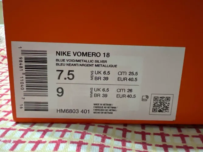 Nike Vomero 18 original novo na caixa importado Japão