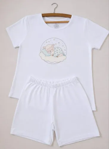 Conjunto de pijamas femininos para o verão 