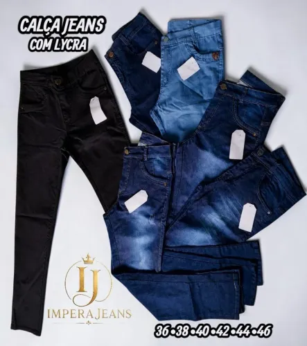 CALÇA JEANS COM LYCRA MASCULINA